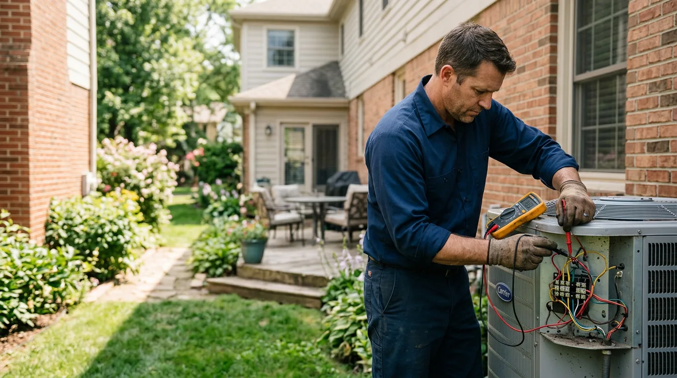 HVAC technician working near Stockholm, WI